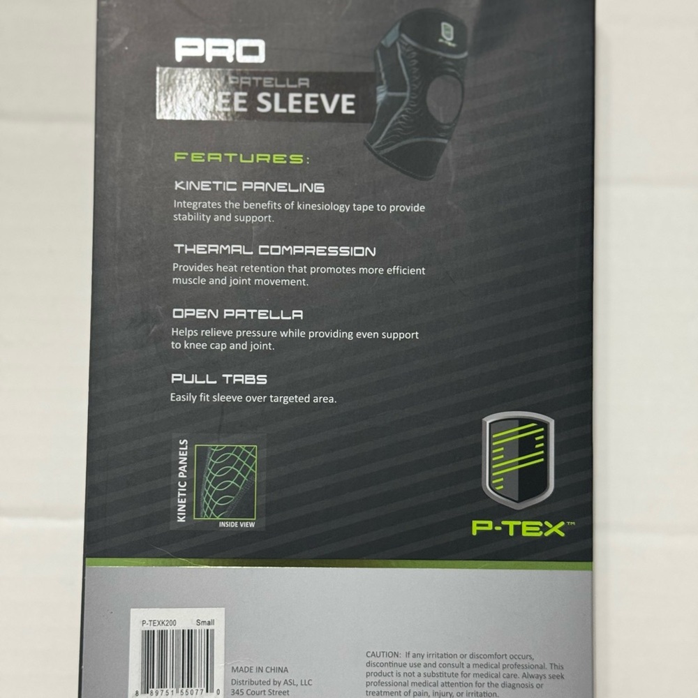 Black Knee Sleeve with Open Patella - Picture 2 of 5
